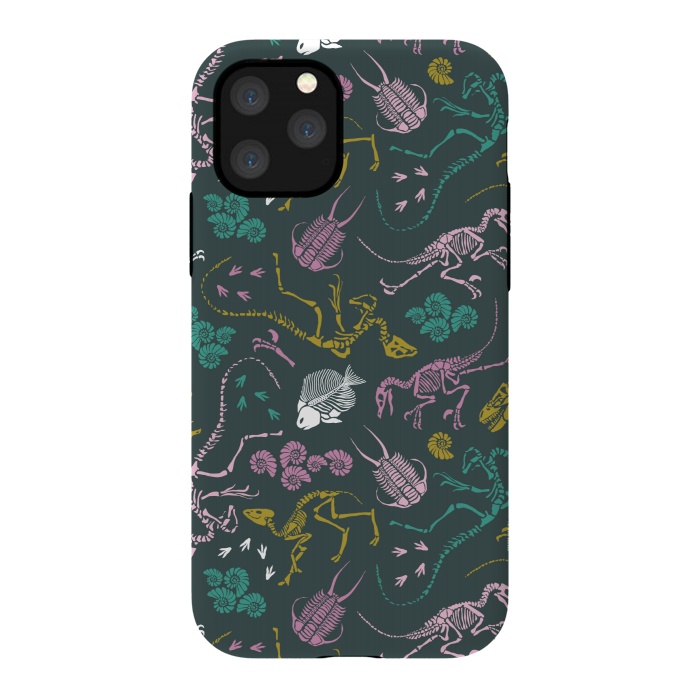 iPhone 11 Pro StrongFit Dinosaurs by Tishya Oedit