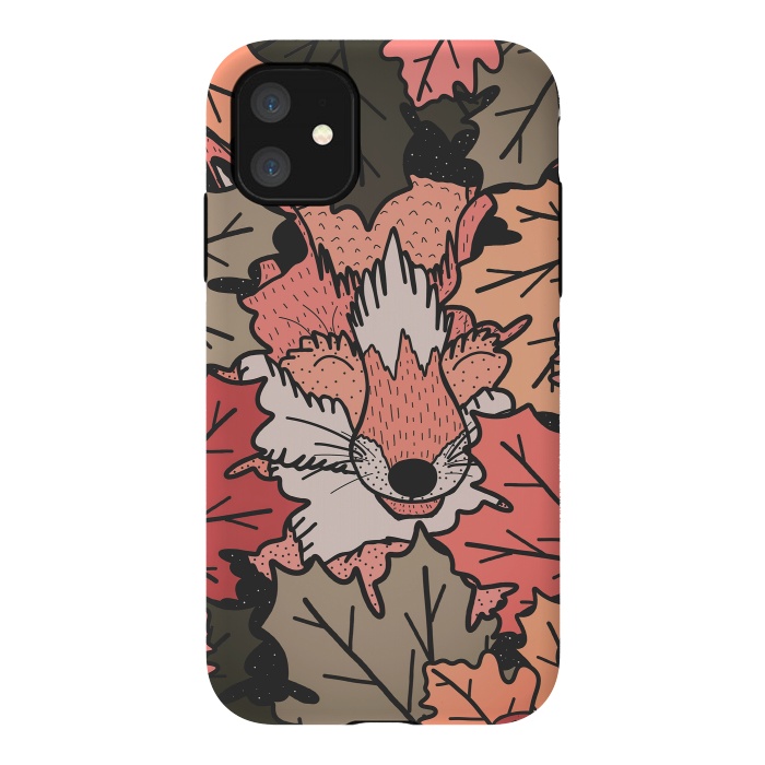iPhone 11 StrongFit The hidden fox by Steve Wade (Swade)
