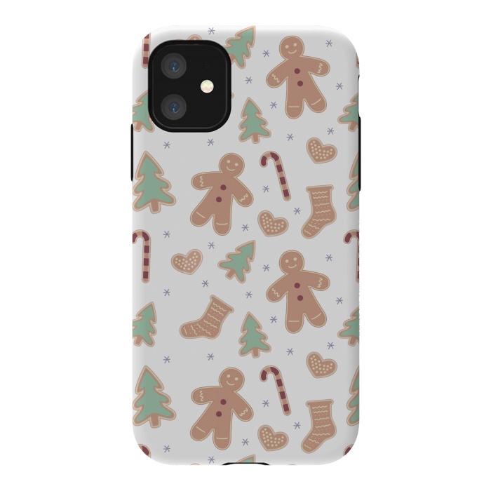 iPhone 11 StrongFit ginger bread pattern by MALLIKA