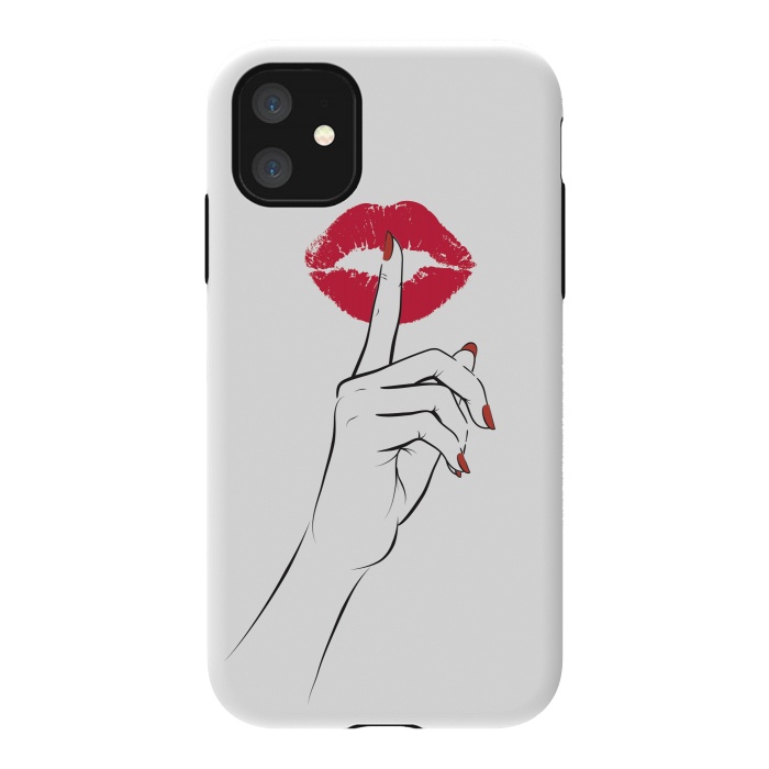 iPhone 11 StrongFit Red Lips Secret by Martina