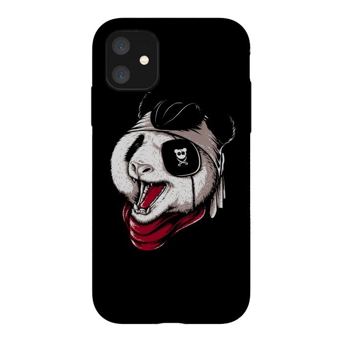 iPhone 11 StrongFit Panda Pirate by Afif Quilimo