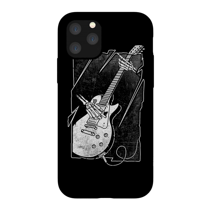 iPhone 11 Pro StrongFit Skull Guitarist by Afif Quilimo