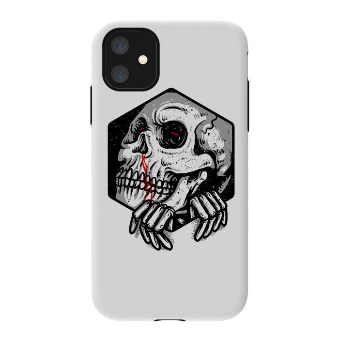 iPhone 11 StrongFit Skull Heaxagon by Afif Quilimo