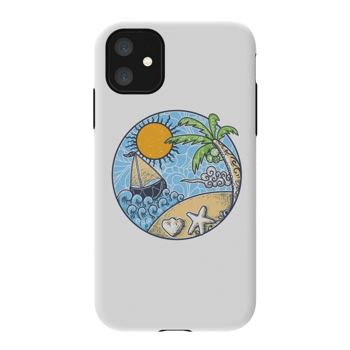 iPhone 11 StrongFit Summer Ornament by Afif Quilimo