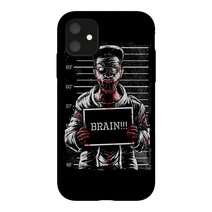 iPhone 11 StrongFit Zombie Mugshot by Afif Quilimo