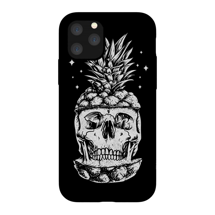 iPhone 11 Pro StrongFit Skull Pineapple by Afif Quilimo