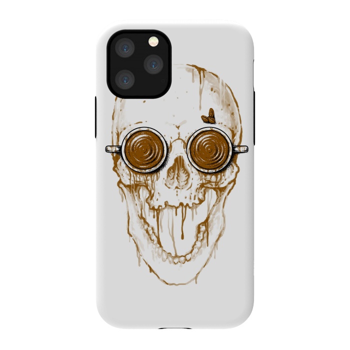 iPhone 11 Pro StrongFit Skull Coffee by Afif Quilimo