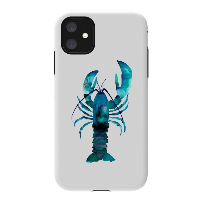iPhone 11 StrongFit Blue Lobster by Amaya Brydon