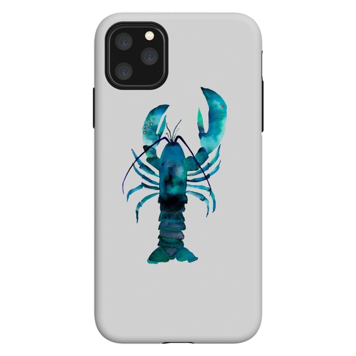 iPhone 11 Pro Max StrongFit Blue Lobster by Amaya Brydon