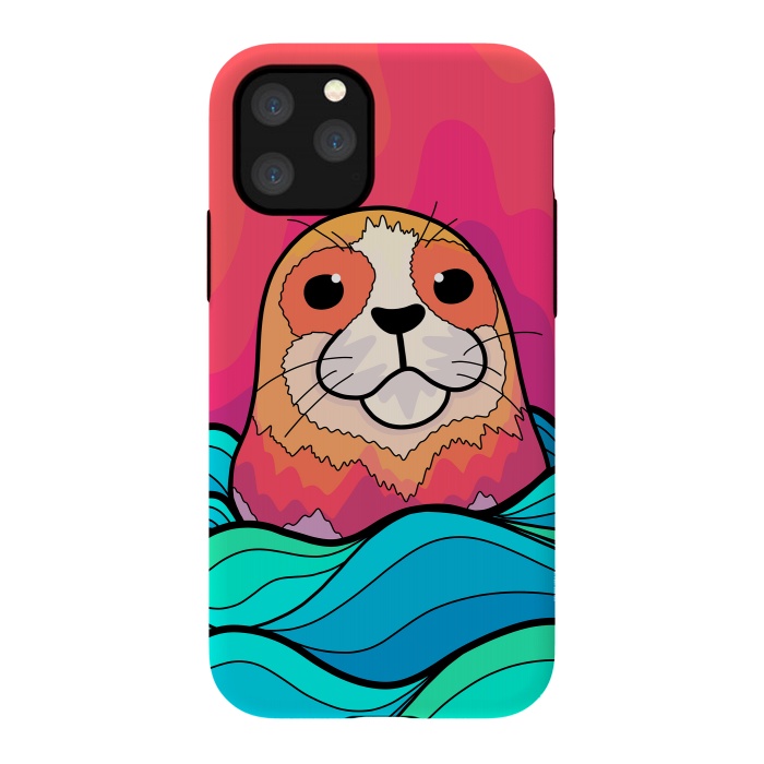 iPhone 11 Pro StrongFit The happy seal by Steve Wade (Swade)