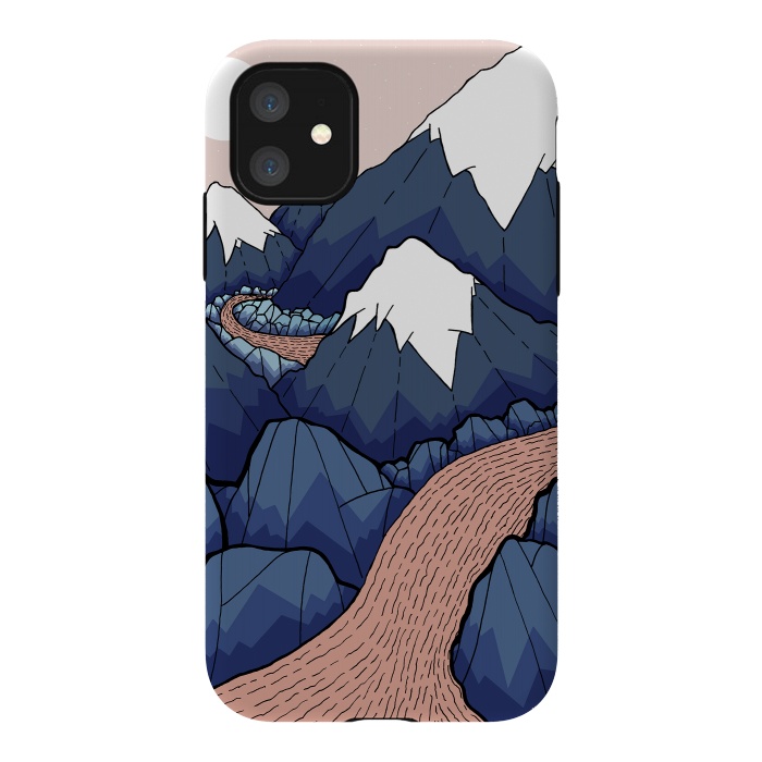 iPhone 11 StrongFit The twisting river in the mountains by Steve Wade (Swade)