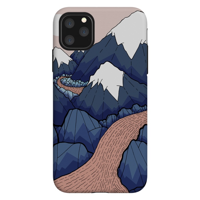 iPhone 11 Pro Max StrongFit The twisting river in the mountains by Steve Wade (Swade)