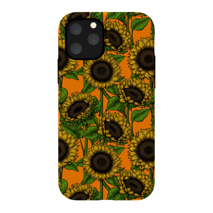 iPhone 11 Pro StrongFit Sunflowers by Katerina Kirilova