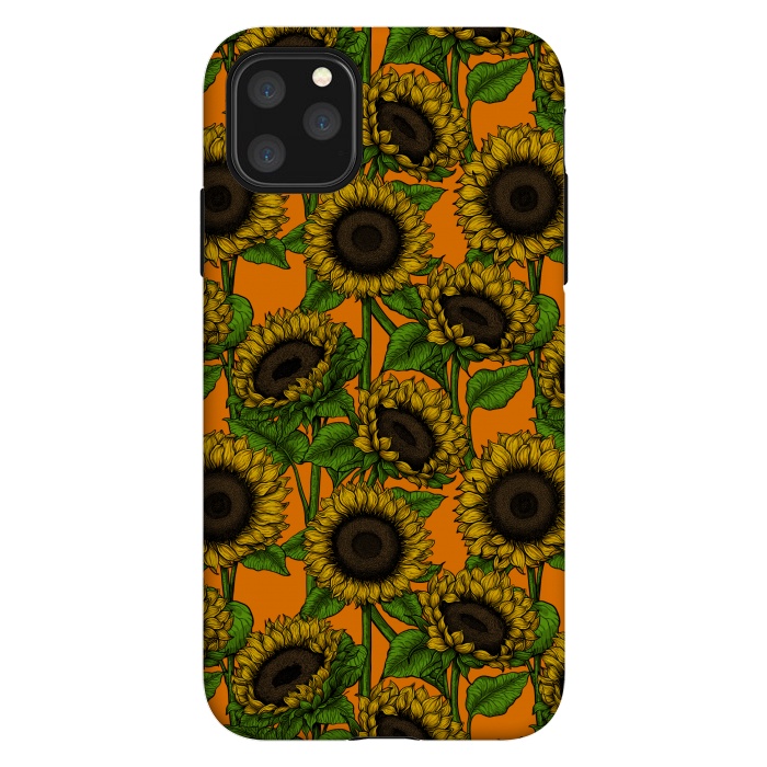 iPhone 11 Pro Max StrongFit Sunflowers by Katerina Kirilova