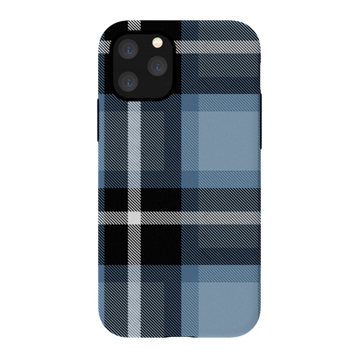iPhone 11 Pro StrongFit Mist Scottish Plaid by TMSarts