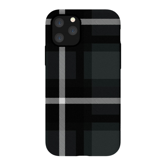 iPhone 11 Pro StrongFit Shadow Scottish Plaid by TMSarts