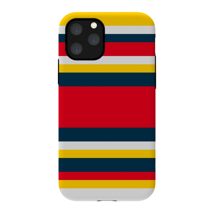 iPhone 11 Pro StrongFit Colorful Casual Stripes by TMSarts