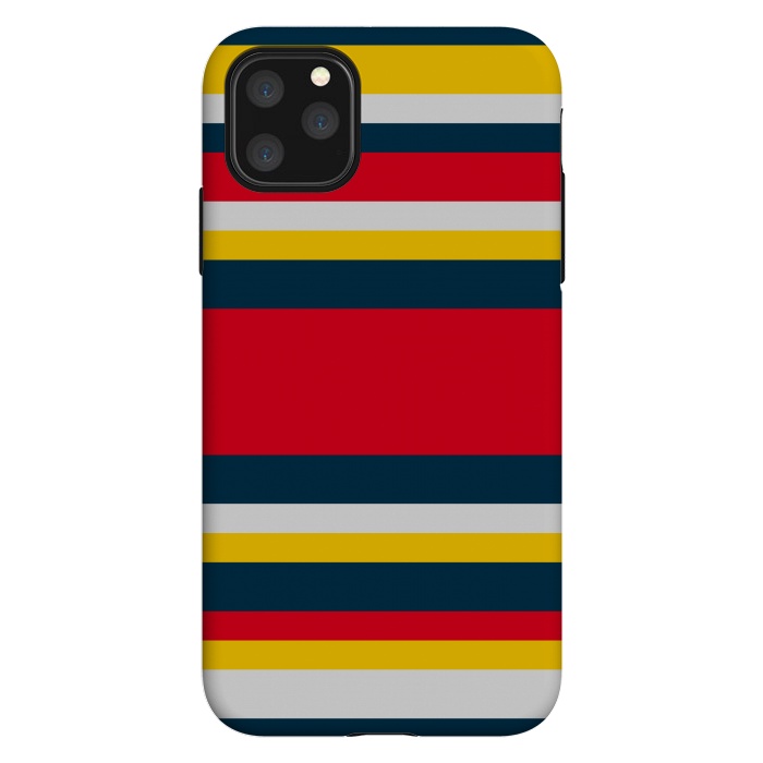iPhone 11 Pro Max StrongFit Colorful Casual Stripes by TMSarts