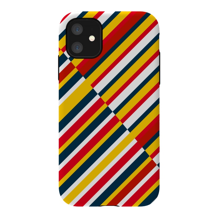 iPhone 11 StrongFit Bohemian Striped by TMSarts