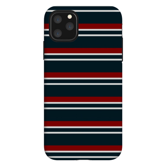 iPhone 11 Pro Max StrongFit Red Pastel Stripes by TMSarts