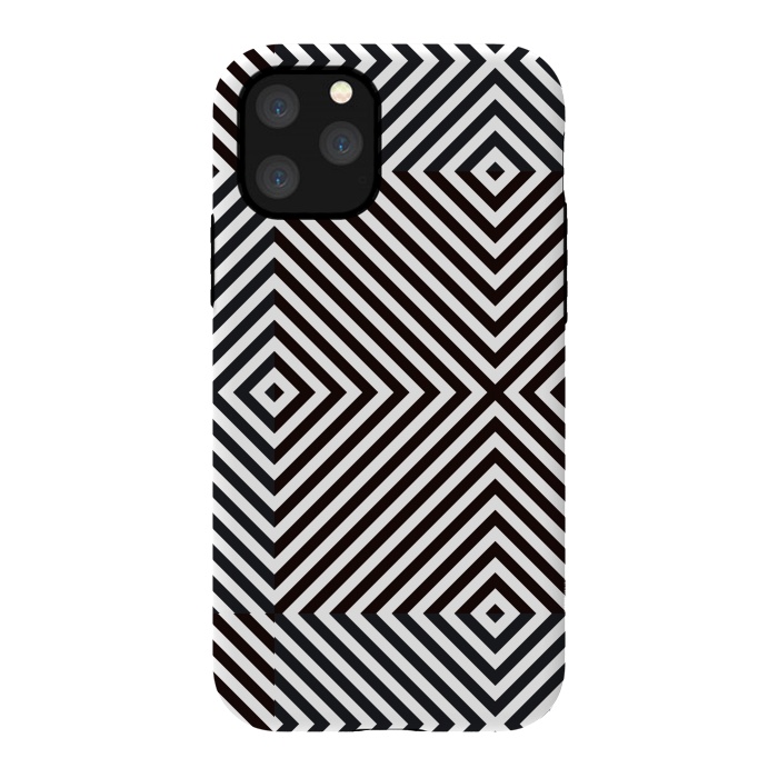 iPhone 11 Pro StrongFit Crossing Diagonal Stripes by TMSarts
