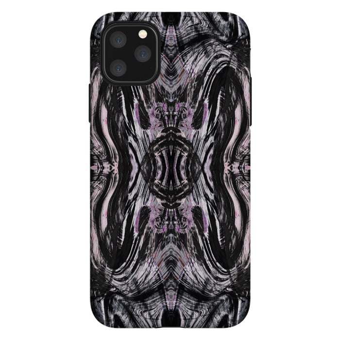 iPhone 11 Pro Max StrongFit Tribal brushstrokes marble by Oana 