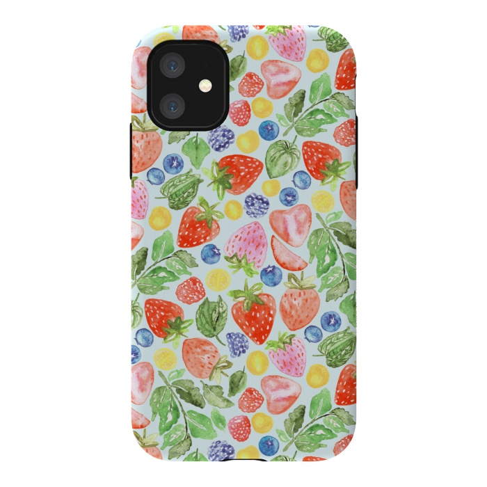 iPhone 11 StrongFit Bright Berries  by Tigatiga