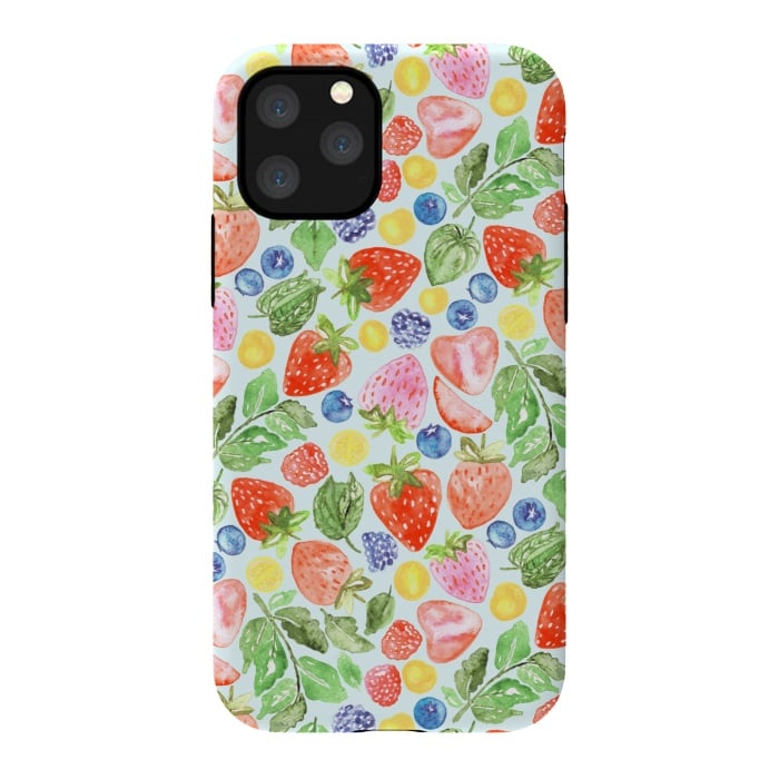 iPhone 11 Pro StrongFit Bright Berries  by Tigatiga