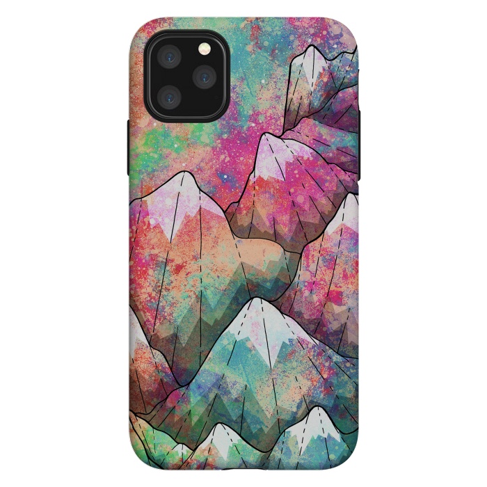 iPhone 11 Pro Max StrongFit The painted mountain peaks  by Steve Wade (Swade)