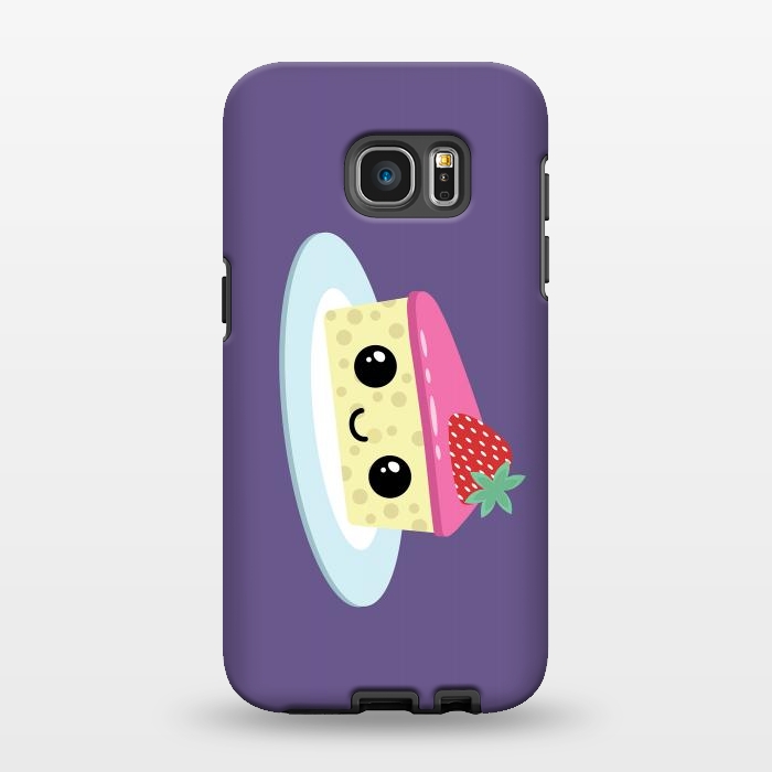 Galaxy S7 EDGE StrongFit Cute cheesecake by Laura Nagel