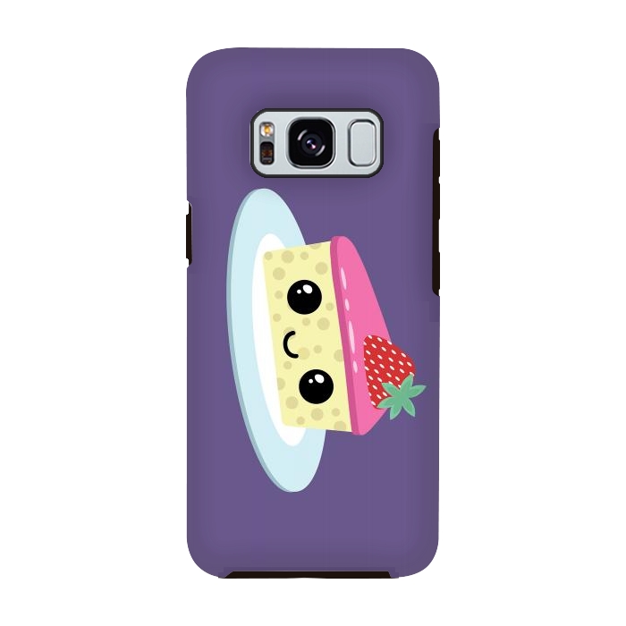 Galaxy S8 StrongFit Cute cheesecake by Laura Nagel