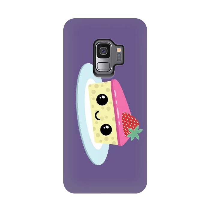 Galaxy S9 StrongFit Cute cheesecake by Laura Nagel