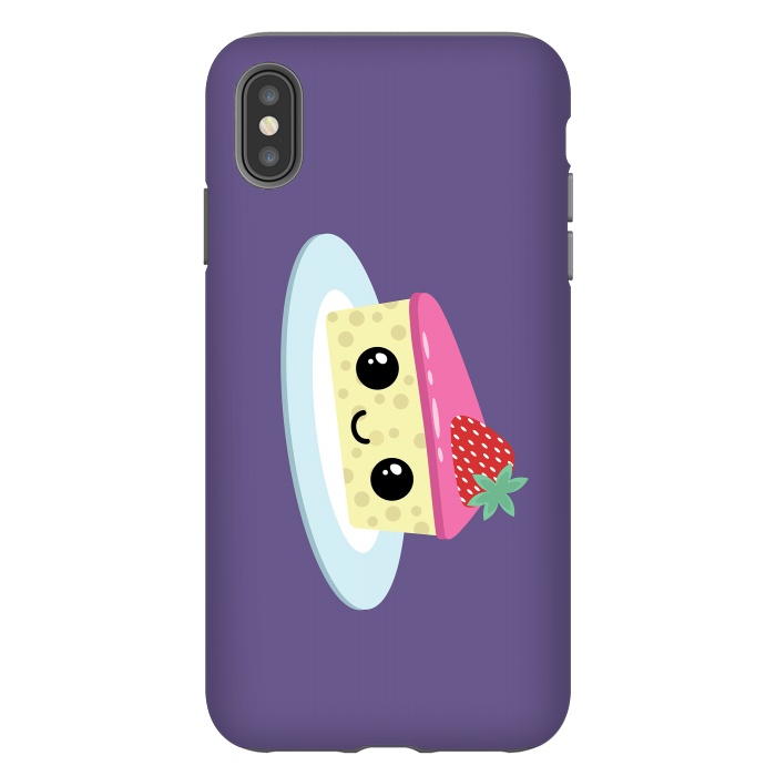 iPhone Xs Max StrongFit Cute cheesecake by Laura Nagel