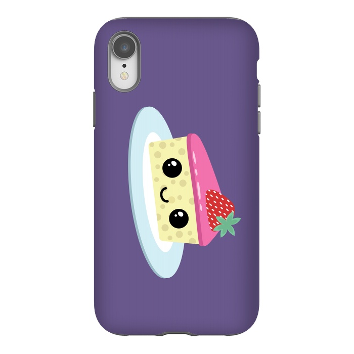 iPhone Xr StrongFit Cute cheesecake by Laura Nagel