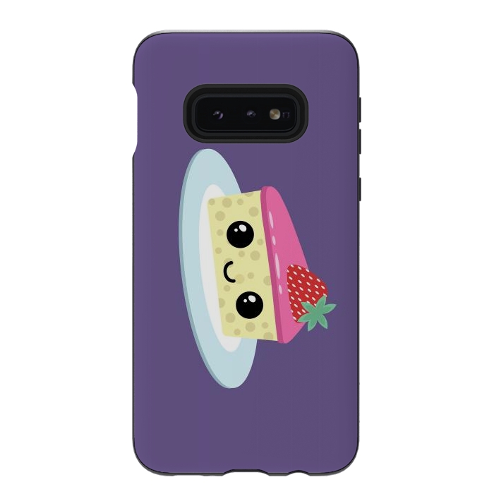 Galaxy S10e StrongFit Cute cheesecake by Laura Nagel