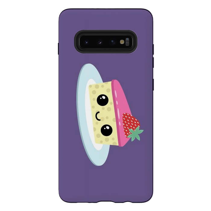 Galaxy S10 plus StrongFit Cute cheesecake by Laura Nagel
