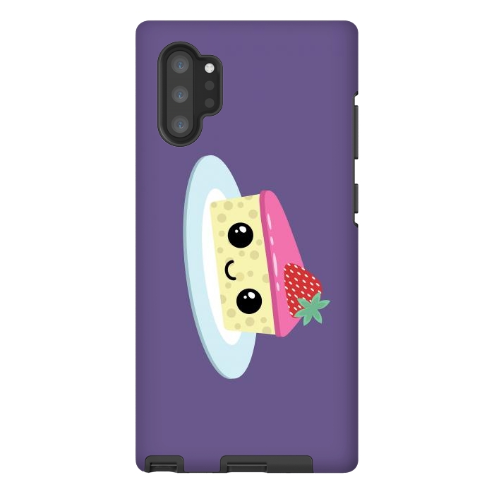 Galaxy Note 10 plus StrongFit Cute cheesecake by Laura Nagel