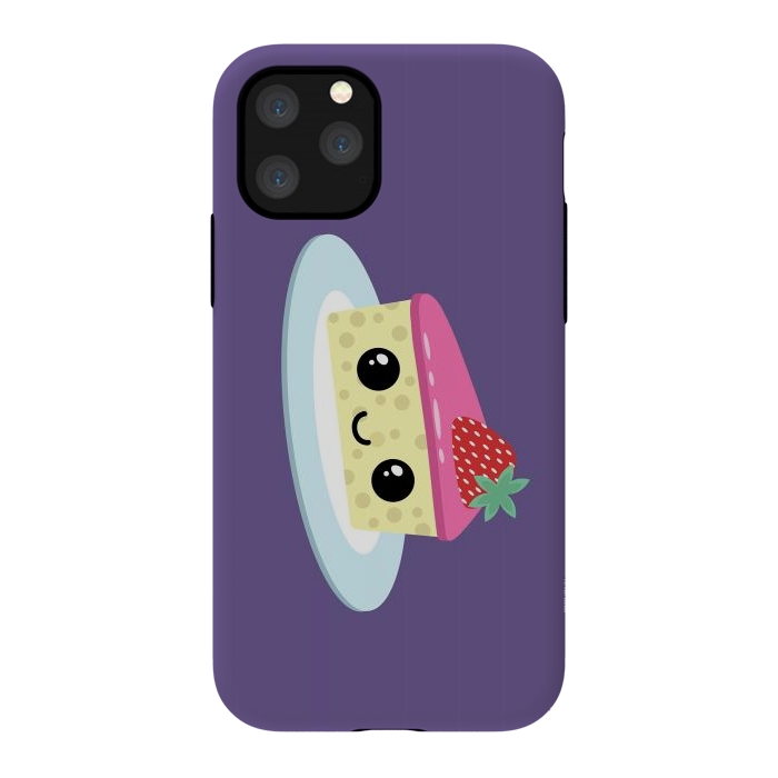 iPhone 11 Pro StrongFit Cute cheesecake by Laura Nagel