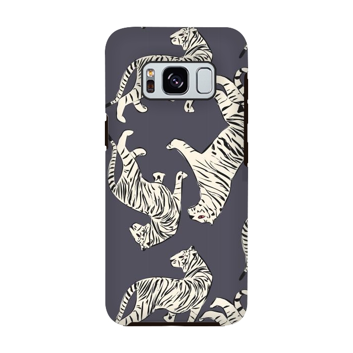 Galaxy S8 StrongFit Tiger Pattern, dark 002 by Jelena Obradovic