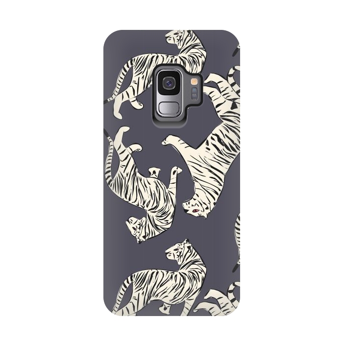 Galaxy S9 StrongFit Tiger Pattern, dark 002 by Jelena Obradovic