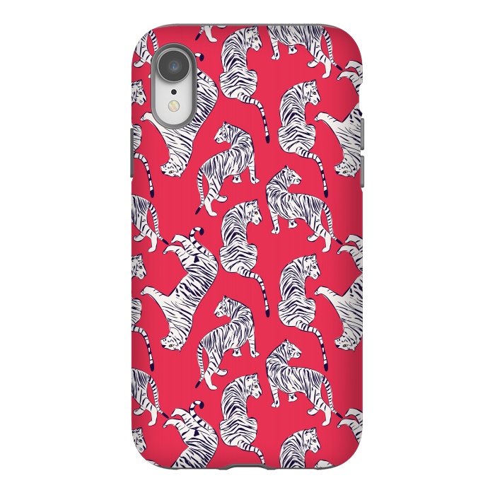 iPhone Xr StrongFit Tiger Pattern, 004 by Jelena Obradovic