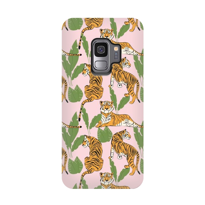 Galaxy S9 StrongFit Tiger Pattern, 008 by Jelena Obradovic