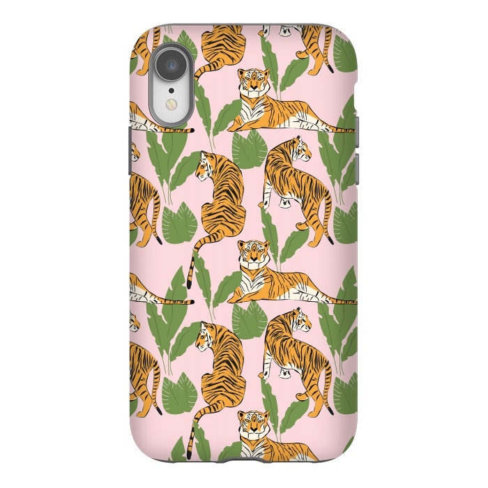iPhone Xr StrongFit Tiger Pattern, 008 by Jelena Obradovic