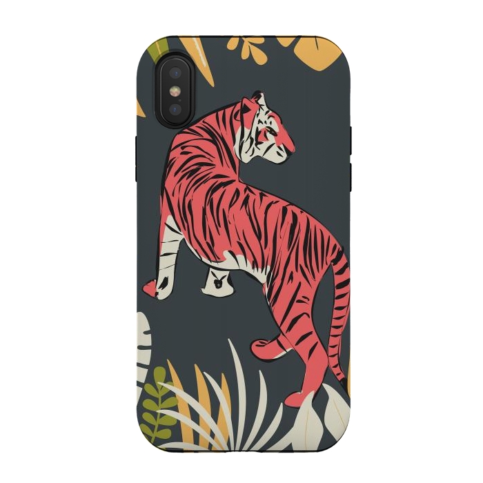 iPhone Xs / X StrongFit Tiger 016 by Jelena Obradovic