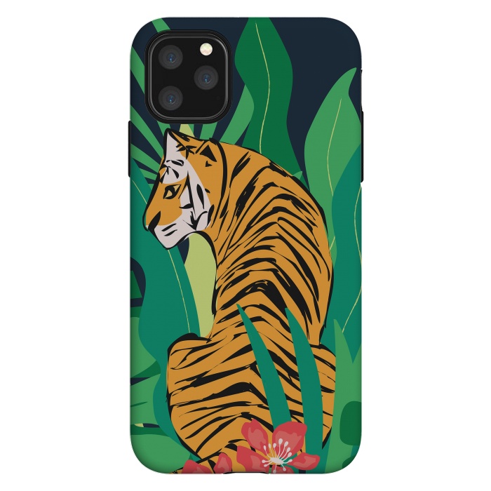 iPhone 11 Pro Max StrongFit Tiger 012 by Jelena Obradovic