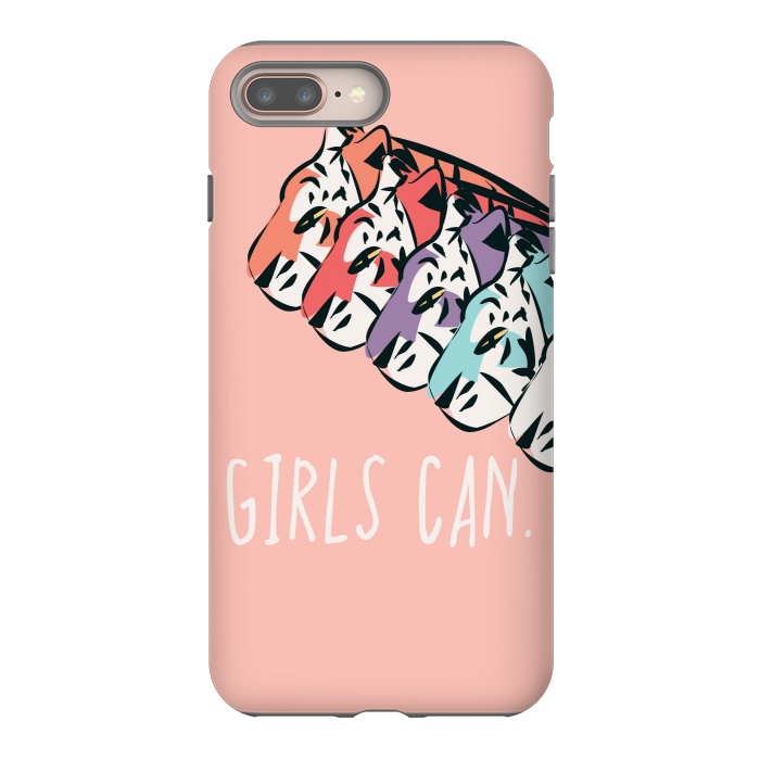 iPhone 7 plus StrongFit Girls can, pink by Jelena Obradovic