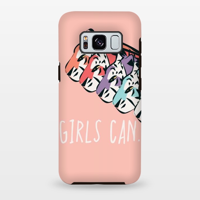 Galaxy S8 plus StrongFit Girls can, pink by Jelena Obradovic