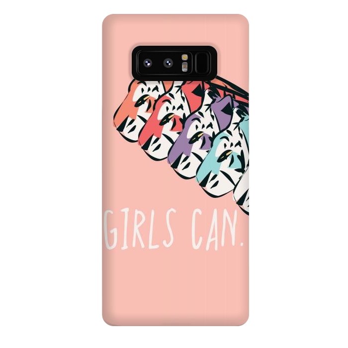 Galaxy Note 8 StrongFit Girls can, pink by Jelena Obradovic