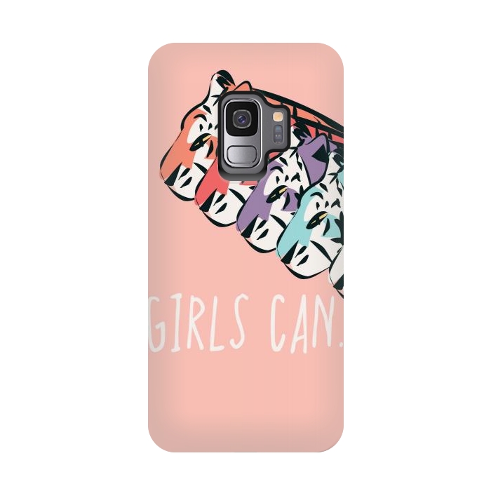 Galaxy S9 StrongFit Girls can, pink by Jelena Obradovic