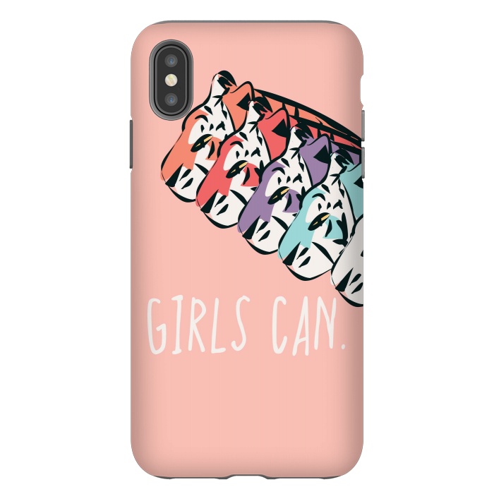 iPhone Xs Max StrongFit Girls can, pink by Jelena Obradovic